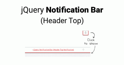 Create jQuery Notification Bar