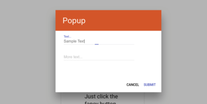 html for popup window