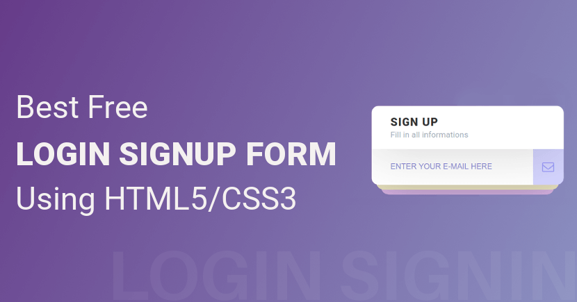 beautiful login form html css download