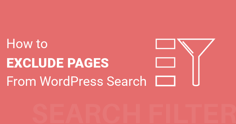 How To Exclude Pages From WordPress Search Results