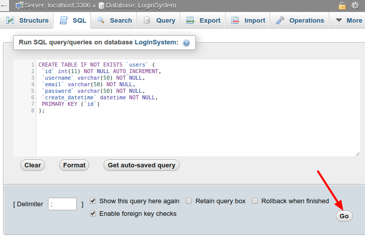 Создание mysql php. Create Table MYSQL. Create user MYSQL. SQL users Table. Create Table if not exists.