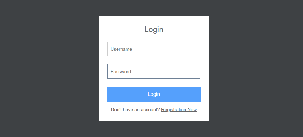 Registration login