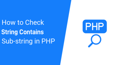 How to Check If String Contains Substring in PHP