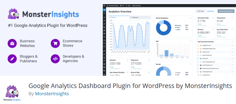 MonsterInsights - Google Analytics Dashboard Plugin for WordPress