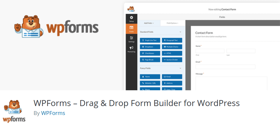 WPForms – Drag & Drop Form Builder for WordPress