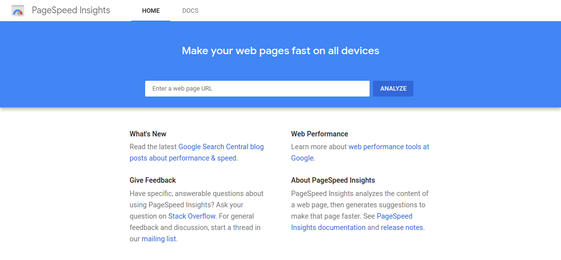 Google PageSpeed Insights